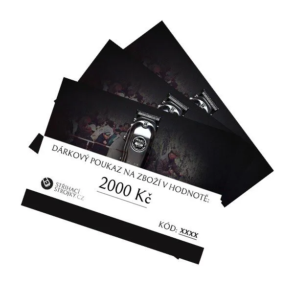 Darčekový poukaz na tovar v hodnote 2000 Sk