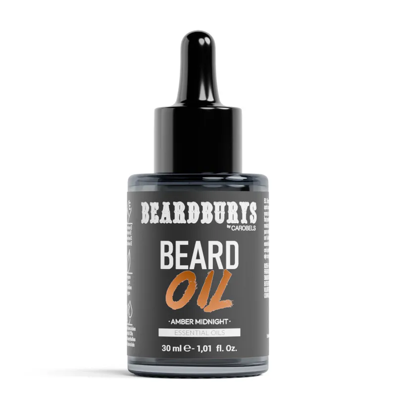 Olej na bradu BEARDBURYS Amber Midnight – 30 ml - Obrázok 1