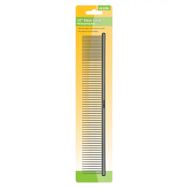 Kovový hrebeň Andis na srsť - jednostranný - 25 cm - Obrázok 3
