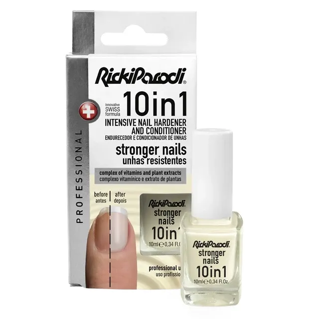 Ošetrujúci lak na nechty RICKI PARODI 10 in1 Milky White - Obrázok 1