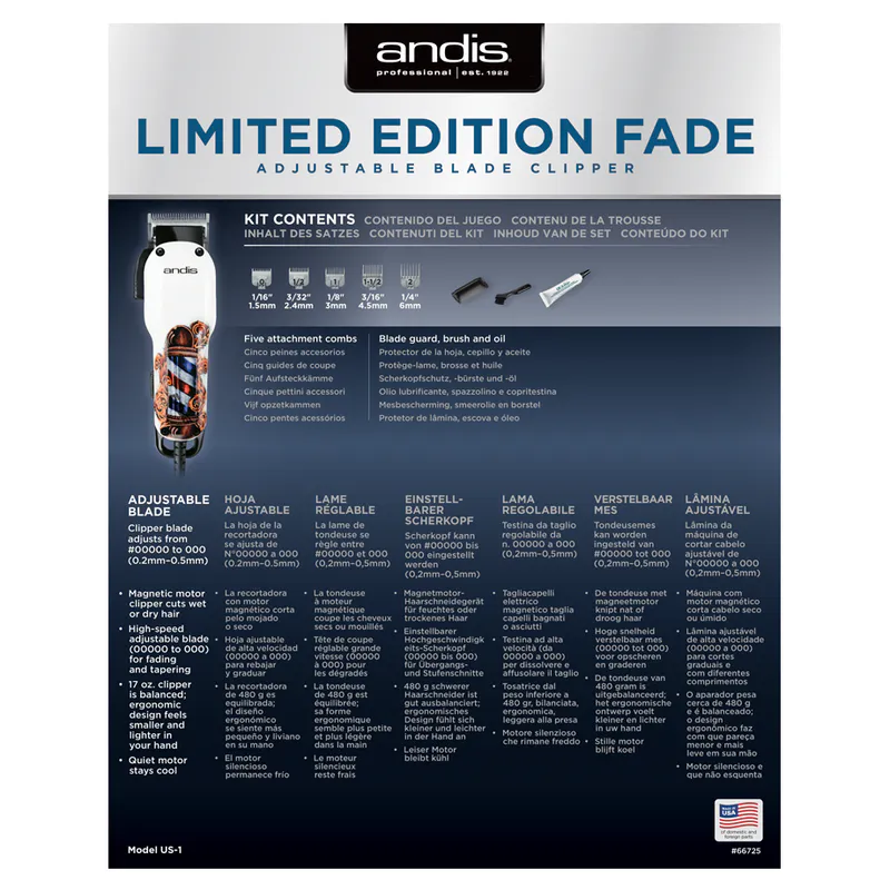 Andis Fade Barbershop (Limited Edition) - Obrázok 4