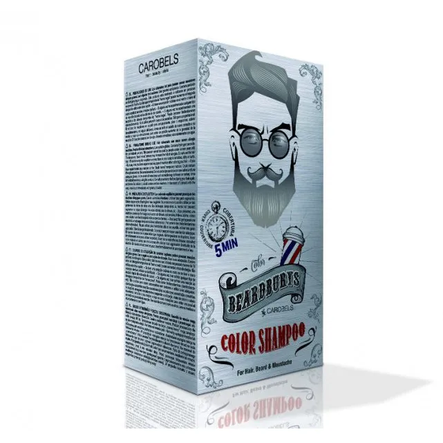 Beardburys farbiace šampón na vlasy a fúzy-šedivý - Obrázok 3