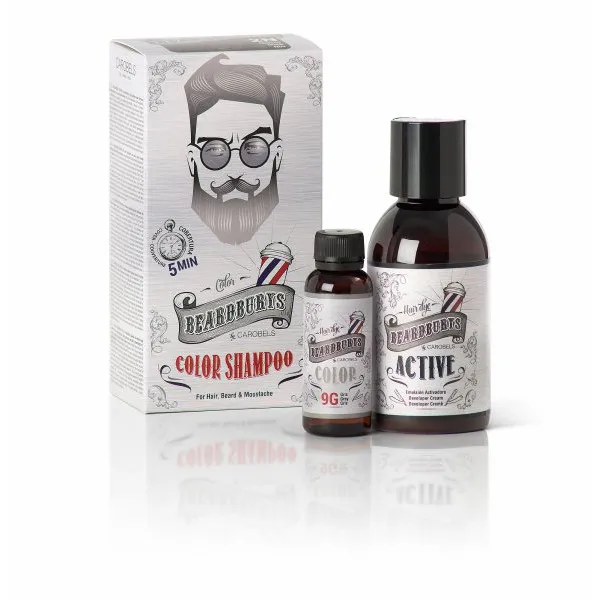 Beardburys farbiace šampón na vlasy a fúzy-šedivý - Obrázok 1